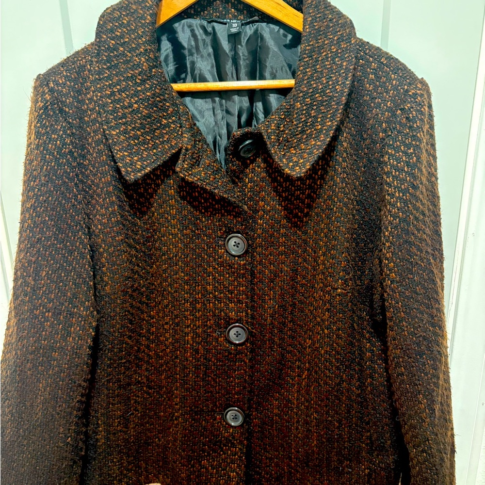 Plus size tweed jacket
